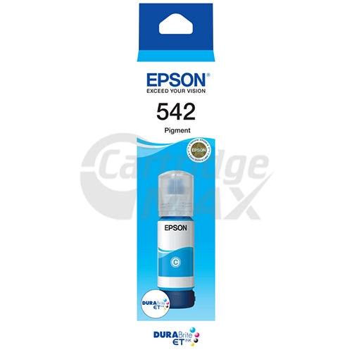 Original Epson T542 DURABRite EcoTank Cyan Ink Bottle C13T06A292