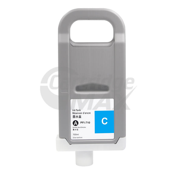 Canon PFI-710C Cyan Generic Ink Cartridge - 700ML