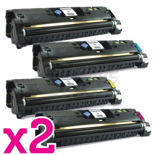 2 sets of 4 Pack HP C9700A-C9703A (121A) Generic Toner Cartridges [2BK,2C,2M,2Y]