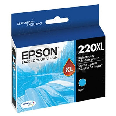 Epson 220XL Original Cyan High Yield Ink Cartridge [C13T294292]