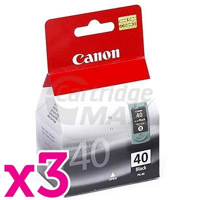 3 x Canon PG-40 Original Ink Cartridge