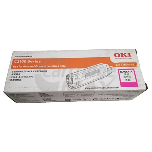 OKI C3100 Original Magenta Toner Cartridge 3,000 pages (42804518)