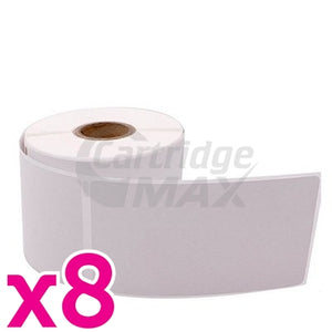 8 x Dymo SD30256 / S0719190 Generic White Label Roll 59mm (W) x 102mm (H)  - 300 labels per roll
