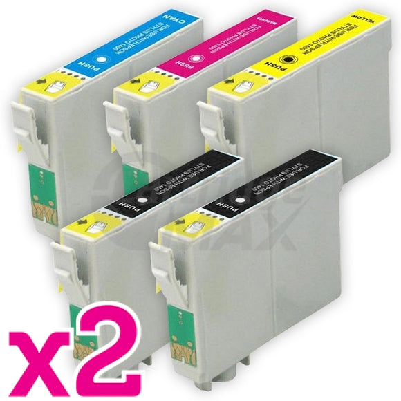 10 Pack Generic Epson T0461,T0472-T0474 Ink Cartridges [4BK,2C,2M,2Y]