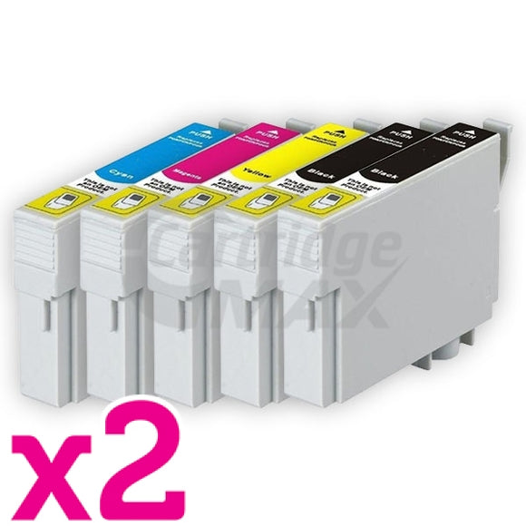 10 Pack Epson Generic 73N Series Ink Combo [T0731- T0734] [4BK,2C,2M,2Y]