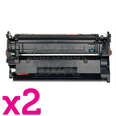 2 x HP 76A CF276A Generic Black Toner Cartridge - 3,000 Pages