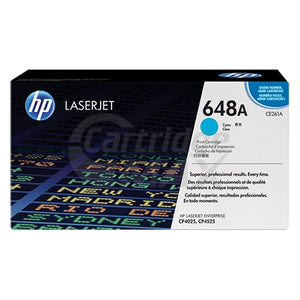 HP CE261A (648A) Original Cyan Toner Cartridge - 11,000 Pages