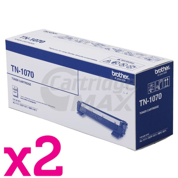 2 x Brother TN-1070 Original Toner