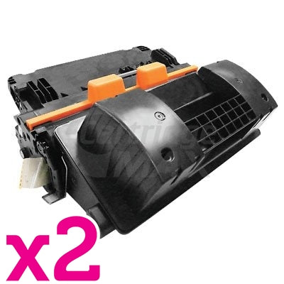 2 x HP CF281X (81X) Generic Black Toner Cartridge - 25,000 Pages