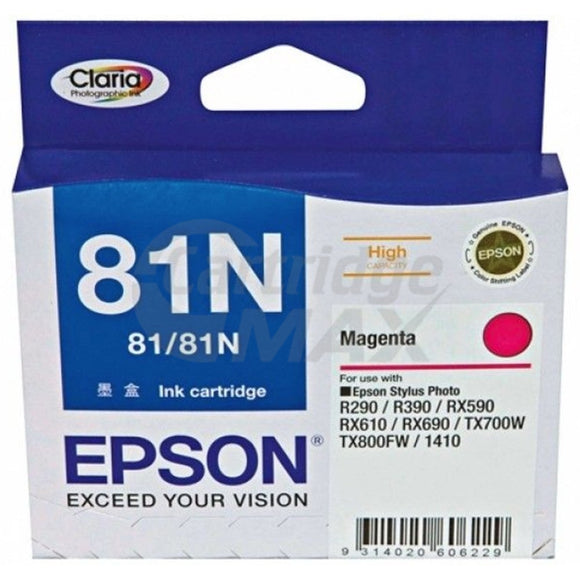 Original Epson T0813 81N HY Magenta Ink Cartridge - 805 pages [C13T111392]