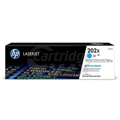 HP CF501X (202X) Original Cyan High Yield Toner Cartridge - 2,500 Pages