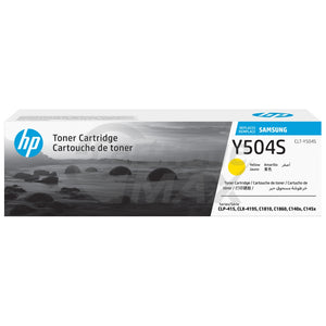 Original Samsung CLP415N CLP415NW CLX4195FW CLX4195FN Yellow Toner Cartridge SU504A - 1,800 pages [CLT-Y504S Y504]