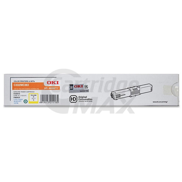 Original OKI C332DN / MC363DN Yellow Toner Cartridge (46508717)