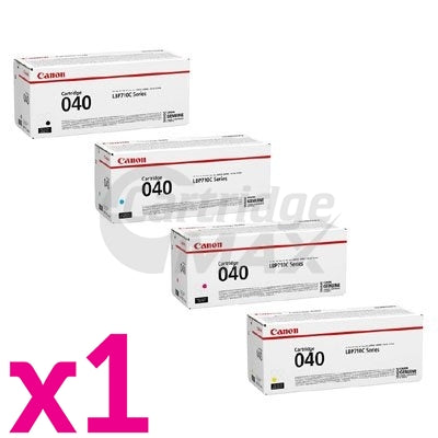 4-Pack Original Canon CART-040 Toner Combo [1BK+1C+1M+1Y]