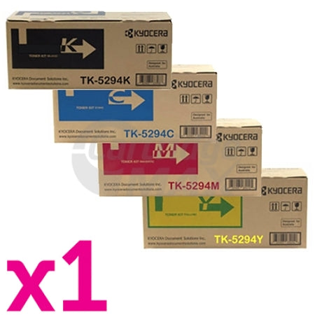 4-Pack Original Kyocera TK-5294 Toner Cartridge Combo Ecosys P7240CDN [1BK,1C,1M,1Y]