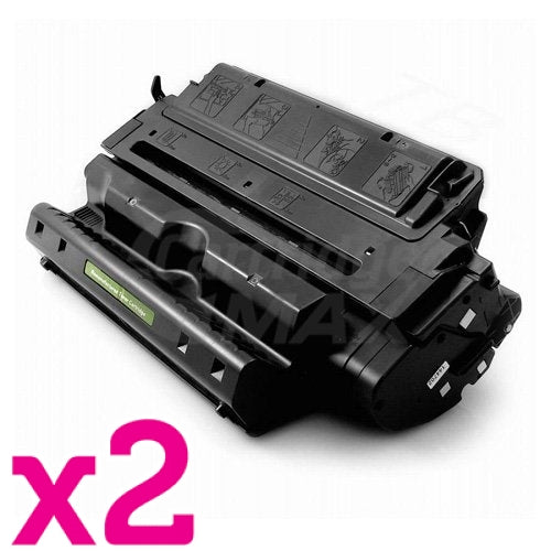 2 x HP C4182X (82X) Generic Black Toner Cartridge - 20,000 Pages