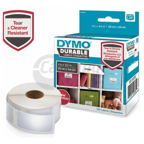 Dymo SD1976411 Original Black On White Durable Label Roll 25mm x 54mm - 160 labels per roll