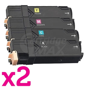 2 sets of 4-Pack Generic Cartridge Combo for Fuji Xerox C1110 [2BK,2C,2M,2Y]