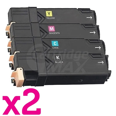 2 sets of 4-Pack Generic Cartridge Combo for Fuji Xerox C1110 [2BK,2C,2M,2Y]