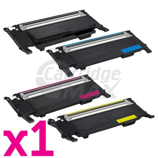 4-Pack Generic Samsung CLP-320N, CLP-325, CLX-3180, CLX-3185 Toner Set(CLT-P407C) [1BK,1C,1M,1Y]