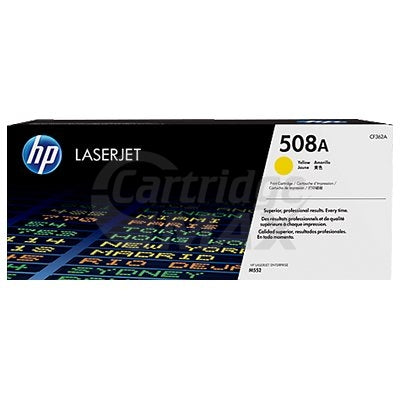 HP 508A (CF362A) Original Yellow Toner Cartridge  - 5,000 Pages