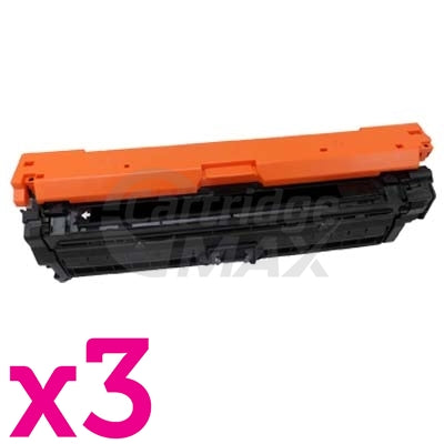 3 x HP CE270A (650A) Generic Black Toner Cartridge  - 13,500 Pages