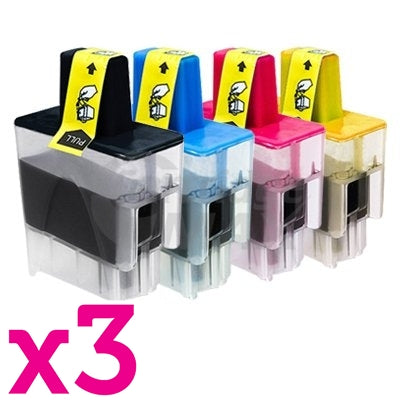 3 Sets of 4 Pack Brother Generic LC-47 Inkjet Combo [3BK,3C,3M,3Y]