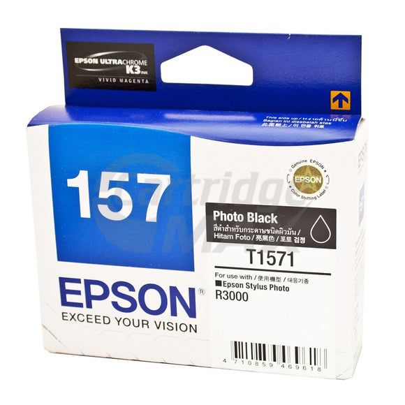 Epson 157 T1571 Photo Black Original Ink Cartridge [C13T157190]