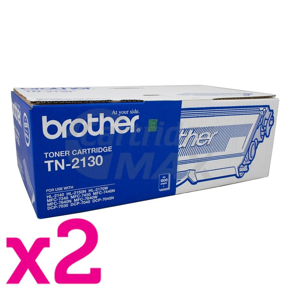 2 x Brother TN-2130 Original Toner