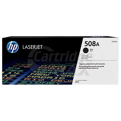 HP 508A (CF360A) Original Black Toner Cartridge - 6,000 Pages