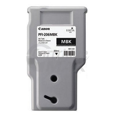 Original Canon PFI-206MBK Matte Black Ink Cartridge  - 300ML