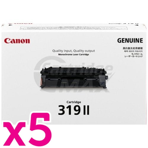 5 x Canon CART-319II Black High Yield  Original Laser Toner Cartridge