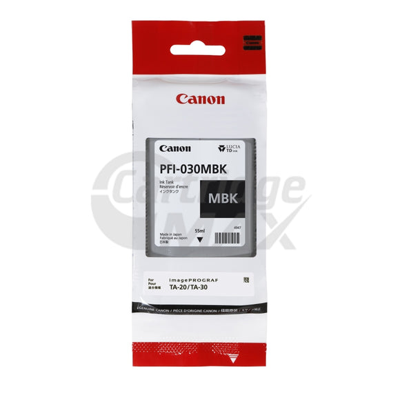 Original Canon PFI-030MBK Matte Black Ink Tank 55ml