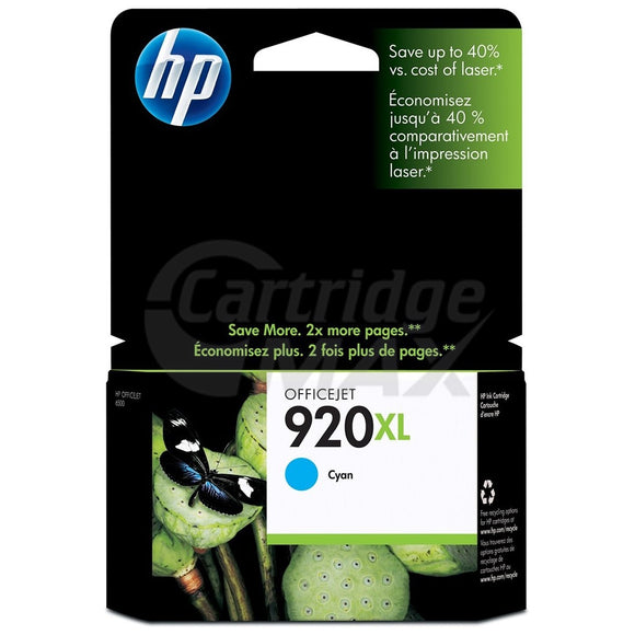 HP 920XL Original Cyan High Yield Inkjet Cartridge CD972AA