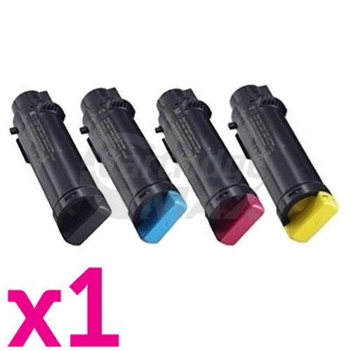4-Pack Generic Dell H625, H625cdw, H825, H825cdw, S2825, S2825cdn Toner Combo [BK+C+M+Y]