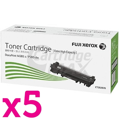 5 x Original Fuji Xerox DocuPrint P285dw, M285z Toner Cartridge - 4,500 pages [CT202878]