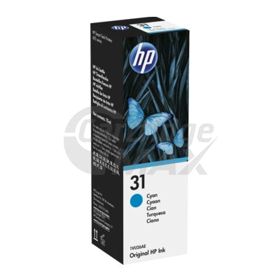 HP 31 Original Cyan Ink Bottle 1VU26AA