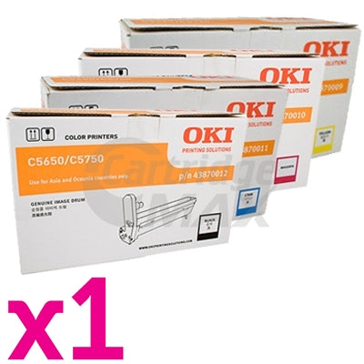 4 Pack OKI C5650, C5750 Original Drum Units