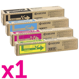 4 Pack Original Kyocera TK-5209 Toner Combo Taskalfa 356CI [1BK,1C,1M,1Y]