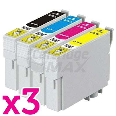12 Pack Generic Epson T0561-T0564 series [3BK,3C,3M,3Y]
