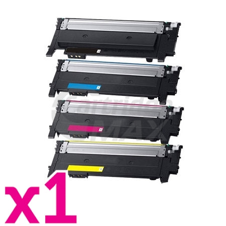 4-Pack Generic Samsung SLC430, SLC480FW Cartridge Combo CLT404S [1BK,1C,1M,1Y]