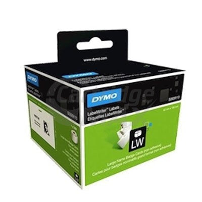 Dymo SD30856 / S0929110 Original Non-Adhesive White Name Badge 62mm x 106mm - 250 labels per roll