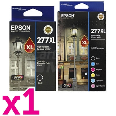 7 Pack Epson 277XL (C13T278892+C13T278192) Original High Yield Inkjet Cartridges [2BK,1C,1M,1Y,1LC,1LM]