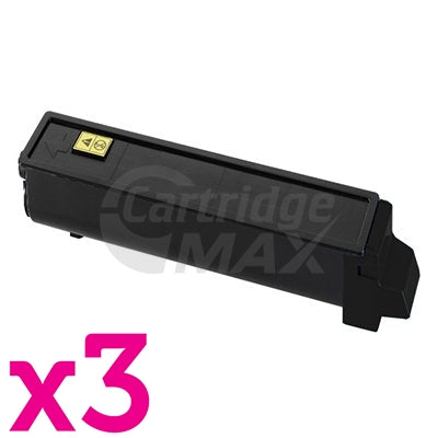 3 x Compatible TK-544K  Black Toner Cartridge For Kyocera FS-C5100DN