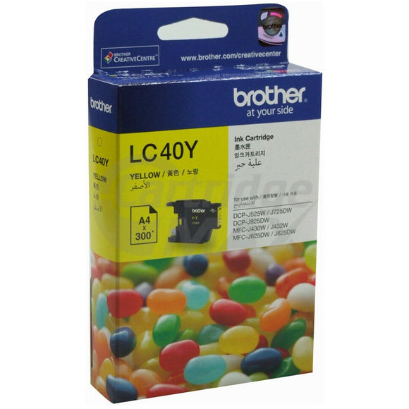 Original Brother LC-40Y Yellow Ink Cartridge