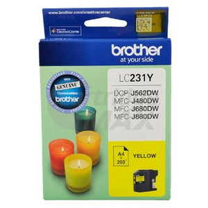 Brother LC-231 Original Yellow Ink Cartridge - 260 Pages