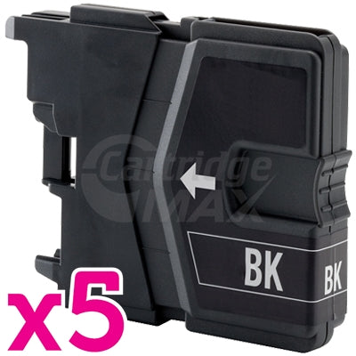 5 x Brother LC-39BK Generic Black(High-Capacity)