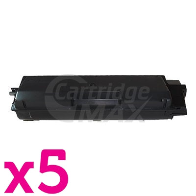 5 x Compatible for TK-594K Black Toner Cartridge suitable for Kyocera FS-C2026MFP, FS-C2126MFP, FS-C2526MFP, FS-C2626MFP, FS-C5250DN, M-6026CDN, M-6526CDN, P-6026CDN