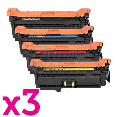 3 Sets of 4 Pack HP CF320A-CF323A (652A/653A) Generic Toner Cartridges  [3BK,3C,3M,3Y]