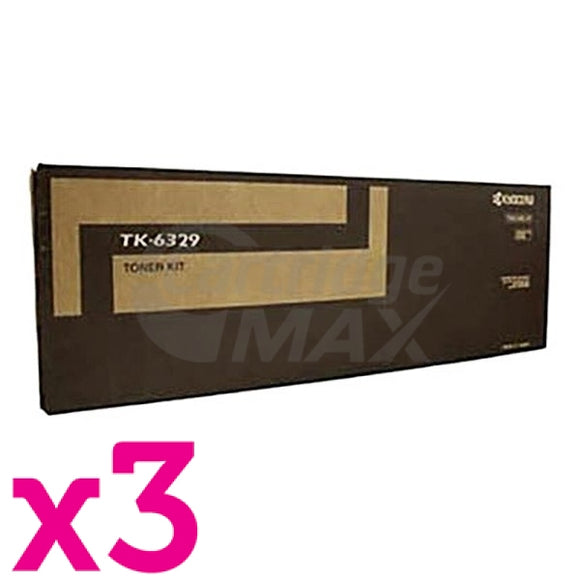 3 x Original Kyocera TK-6329 Toner Cartridge TASKalfa 4002i, TASKalfa 5002i, TASKalfa 6002i